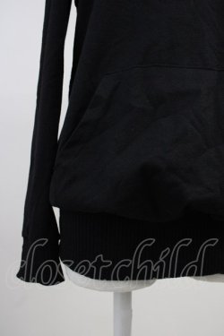 画像3: MA*RS / オフショルロングパーカー  黒 T-25-11-14-013-EL-TO-SA-ZT