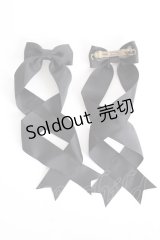 LOTUS ribbon / ツインリボンバレッタ   T-25-11-14-002-EL-AC-SA-ZI