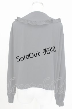 画像2: Jamie エーエヌケー / クロスモチーフ長袖ブラウス  黒 T-25-11-14-014-LO-BL-SA-ZI