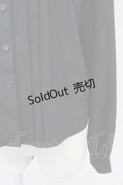 画像4: Jamie エーエヌケー / クロスモチーフ長袖ブラウス  黒 T-25-11-14-014-LO-BL-SA-ZI