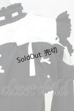 画像3: NOEMIE / ハイネックリボンパールニットトップス  黒Ｘシルバー T-25-11-14-015-LO-TO-SA-ZI