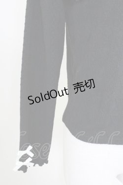 画像4: NOEMIE / ハイネックリボンパールニットトップス  黒Ｘシルバー T-25-11-14-015-LO-TO-SA-ZI