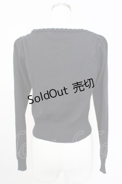 画像2: Ank Rouge / トリプルリボンカーディガン M ブラック T-25-11-14-016-CA-TO-SA-ZI