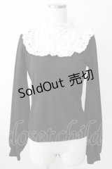 MA*RS / レースヨーク襟トップス M ブラックＸホワイト T-25-11-14-018-EL-TO-SA-ZI