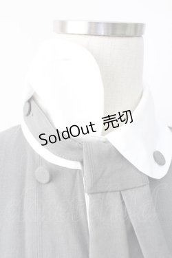 画像3: MIHO MATSUDA / ネクタイ付きワンピース  グレーＸ白 T-25-11-14-019-GO-OP-SA-ZI