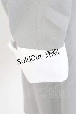 画像5: MIHO MATSUDA / ネクタイ付きワンピース  グレーＸ白 T-25-11-14-019-GO-OP-SA-ZI