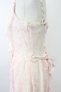 画像3: metamorphose / 総レースドレープジャンパースカート  ピンク T-25-11-14-020-ME-OP-SA-ZT