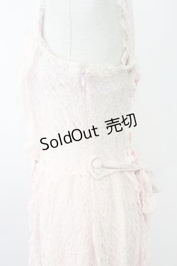 画像3: metamorphose / 総レースドレープジャンパースカート  ピンク T-25-11-14-020-ME-OP-SA-ZI