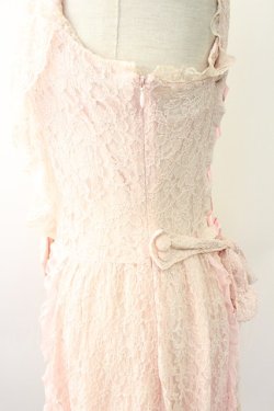 画像6: metamorphose / 総レースドレープジャンパースカート  ピンク T-25-11-14-020-ME-OP-SA-ZT