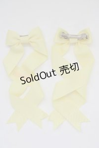 LOTUS ribbon / ツインリボンバレッタ   T-25-11-14-005-EL-AC-SA-ZI