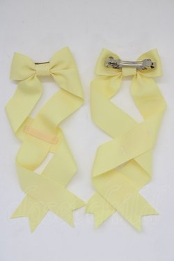 画像1: LOTUS ribbon / ツインリボンバレッタ   T-25-11-14-005-EL-AC-SA-ZT