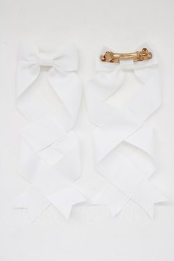 画像1: LOTUS ribbon / ツインリボンバレッタ   T-25-11-14-006-EL-AC-SA-ZT