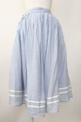 F i.n.t / ライン使いシアータックスカート F ライトブルー T-25-11-14-024-CA-SK-SZ-ZI