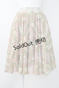 画像1: axes femme / ローズフレームスカート   T-25-11-14-026-AX-SK-SZ-ZI