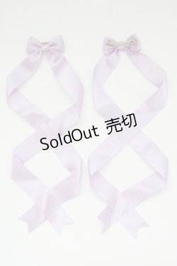 画像1: LOTUS ribbon / ツインリボンバレッタ   T-25-11-14-007-EL-AC-SA-ZI