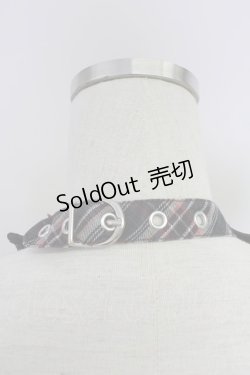 画像3: Ozz Croce / フロントZIPナナメチェックビスチェジャンパースカート  黒Ｘ赤チェック T-25-11-14-030-OO-OP-SA-ZI