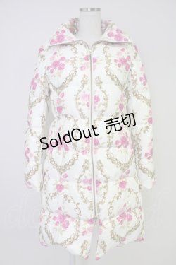 画像1: JESUS DIAMANTE / ベルサイユダウンコート 38 アイボリー T-25-11-14-032-JE-CO-SA-ZI