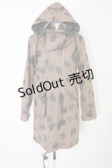 MINT NeKO / ネコ柄コート  ブラウン T-25-11-14-033-HN-CO-SA-ZI