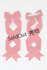 LOTUS ribbon / ツインリボンバレッタ   T-25-11-14-009-EL-AC-SA-ZI