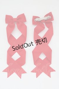 LOTUS ribbon / ツインリボンバレッタ   T-25-11-14-009-EL-AC-SA-ZI