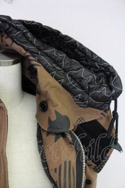 画像3: MINT NeKO / ネコ柄コート  ブラウン T-25-11-14-033-HN-CO-SA-ZT