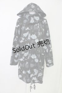 MINT NeKO / ネコカモフラコート  ブラック T-25-11-14-035-HN-CO-SA-ZI