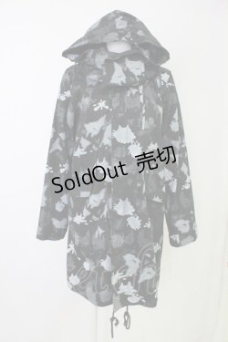 画像1: MINT NeKO / ネコカモフラコート  ブラック T-25-11-14-035-HN-CO-SA-ZT