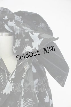 画像3: MINT NeKO / ネコカモフラコート  ブラック T-25-11-14-035-HN-CO-SA-ZT