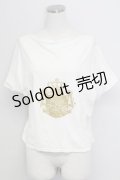 ALICE and the PIRATES / ロゴプリント半袖カットソー  アイボリーＸゴールド T-25-11-15-001-PA-TO-SA-ZT
