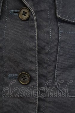 画像4: PINK HOUSE / ギンガムチェックフリルジャケット  ネイビー T-25-11-15-020-LO-JA-SA-ZT