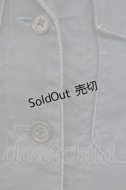 画像4: PINK HOUSE / ギンガムチェックフリルジャケット  ネイビー T-25-11-15-020-LO-JA-SA-ZI