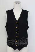 PINK HOUSE / マリン風ボタンベスト  黒 T-25-11-15-021-LO-TO-SA-ZT