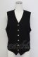画像1: PINK HOUSE / マリン風ボタンベスト  黒 T-25-11-15-021-LO-TO-SA-ZT (1)