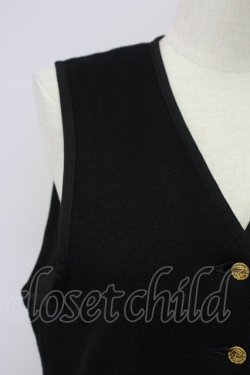 画像5: PINK HOUSE / マリン風ボタンベスト  黒 T-25-11-15-021-LO-TO-SA-ZT