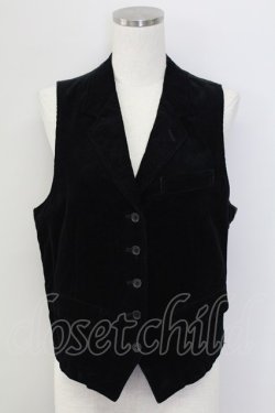 画像1: PINK HOUSE / コーデュロイベスト  黒 T-25-11-15-022-LO-TO-SA-ZT