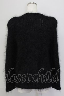 画像2: PINK HOUSE / フロントボタンニットカーディガン  黒 T-25-11-15-024-LO-TO-SA-ZT