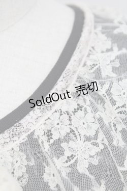 画像5: PINK HOUSE / レース襟リボンニットカーディガン  黒Ｘアイボリー T-25-11-15-025-LO-TO-SA-ZT