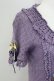 画像3: PINK HOUSE / ブルーベリーモチーフ半袖ニットカーディガン  パープル T-25-11-15-026-LO-TO-SA-ZT (3)