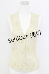 PINK HOUSE / フロントフリルニットカーディガン  グリーン T-25-11-15-028-LO-TO-SA-ZI