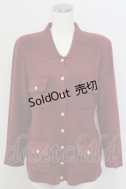 画像1: PINK HOUSE / 4つポケットデザイン薄手ジャケット  ボルドー T-25-11-15-031-LO-JA-SA-ZI