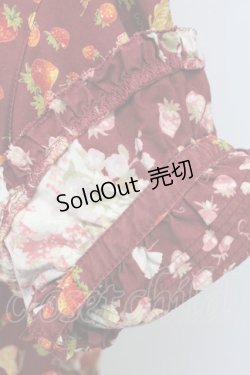 画像8: PINK HOUSE / いちごバスケット柄半袖ブラウス  ボルドー T-25-11-15-032-LO-BL-SA-ZT