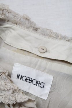 画像5: INGEBORG / 型押し風小花総柄ジャケット  ベージュ T-25-11-15-034-LO-JA-SA-ZT