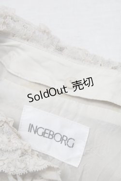 画像5: INGEBORG / 型押し風小花総柄ジャケット  ベージュ T-25-11-15-034-LO-JA-SA-ZI