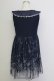 画像2: axes femme / チュール重ね結晶柄チュニ  ネイビー T-25-11-15-036-AX-OP-SA-ZT (2)