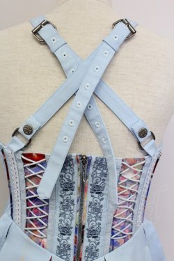 画像3: Ozz oneste / 紅葉風靡袴スカート  サックス T-25-11-15-037-OO-SK-SA-ZT