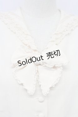 画像3: PINK HOUSE / セーラー襟リボン半袖ブラウス  アイボリー T-25-11-15-004-LO-BL-SA-ZI