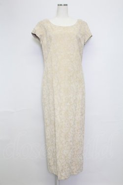 画像1: INGEBORG / 型押し風小花総柄半袖ワンピース  アイボリー T-25-11-15-039-LO-OP-SA-ZT