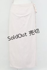 INGEBORG / 裏地手書きお花総柄巻きスカート  ピンク T-25-11-15-042-LO-SK-SA-ZI