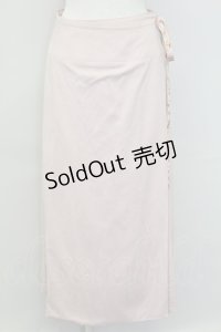 INGEBORG / 裏地手書きお花総柄巻きスカート  ピンク T-25-11-15-042-LO-SK-SA-ZI