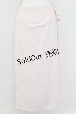 画像1: INGEBORG / 裏地手書きお花総柄巻きスカート  ピンク T-25-11-15-042-LO-SK-SA-ZI